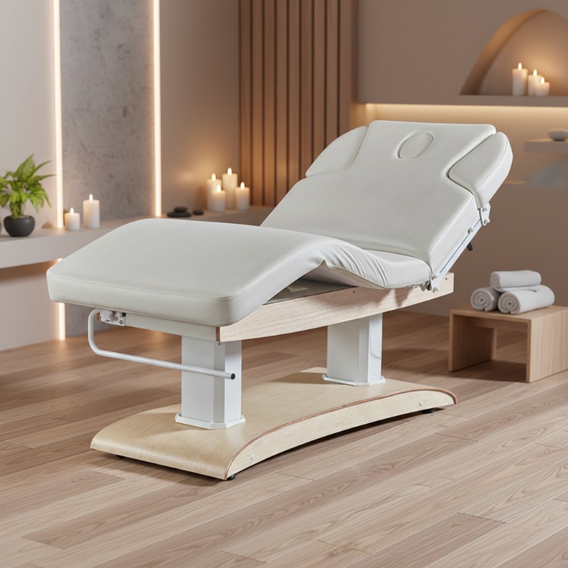 Spa Wellness As - Maßgefertigte Synthetik-Leder-Massageliege Elektrischer Spa-Wellness-Tisch mit 4-Motor-Verstellung